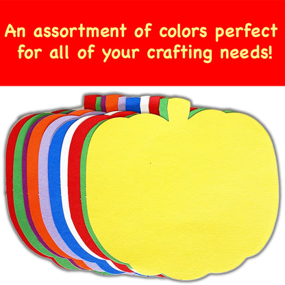 SHAPES ETC. Small Assorted Color Cut-Out - Pumpkin
