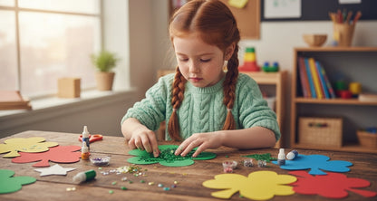 SHAPES ETC.  Shamrock Assorted Color Creative Cut-Outs- 5.5”