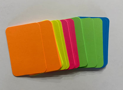 SHAPES ETC. Playing Cards - 2.5" x 3.5" Blank Assorted Color