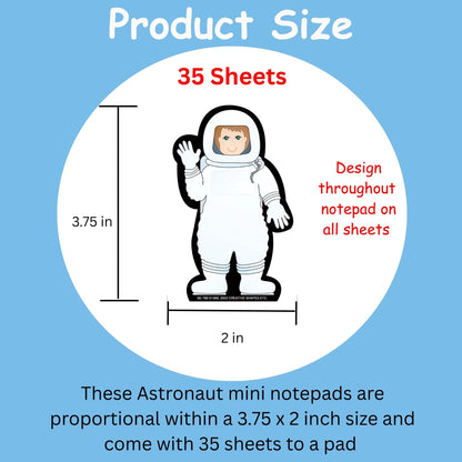 SHAPES ETC. Mini Notepad - Astronaut