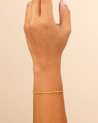 Blakely Twisted Herringbone Chain Bracelet
