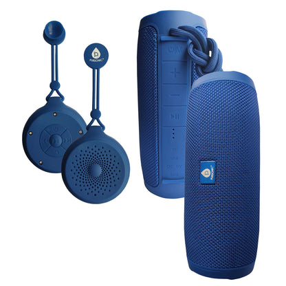 Pursonic Peak Wireless Speaker & Pursonic Waterproof Wireless Speaker Bundle – 360° Hi-Res Sound Anywhere, Anytime - TrendDora