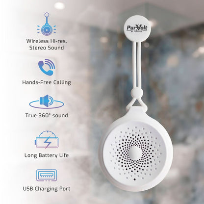 Pursonic Peak Wireless Speaker & Pursonic Waterproof Wireless Speaker Bundle – 360° Hi-Res Sound Anywhere, Anytime - TrendDora