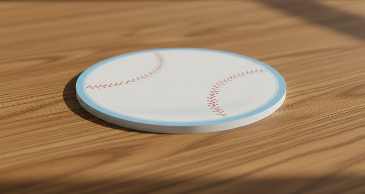 SHAPES ETC.  Large Notepad - Baseball