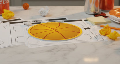 SHAPES ETC. Mini Notepad - Basketball