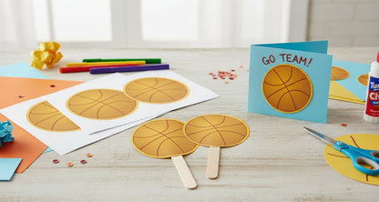 SHAPES ETC. Large Notepad - Basketball