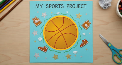 SHAPES ETC. Mini Notepad - Basketball