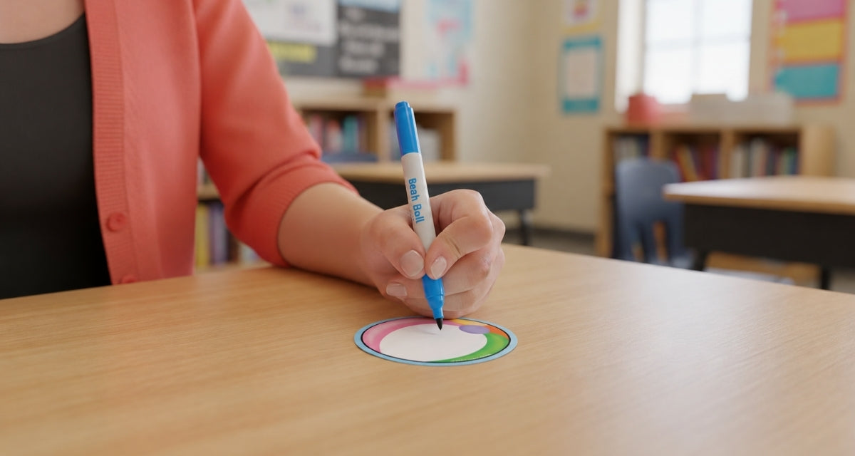 SHAPES ETC. Mini Notepad - Beach Ball