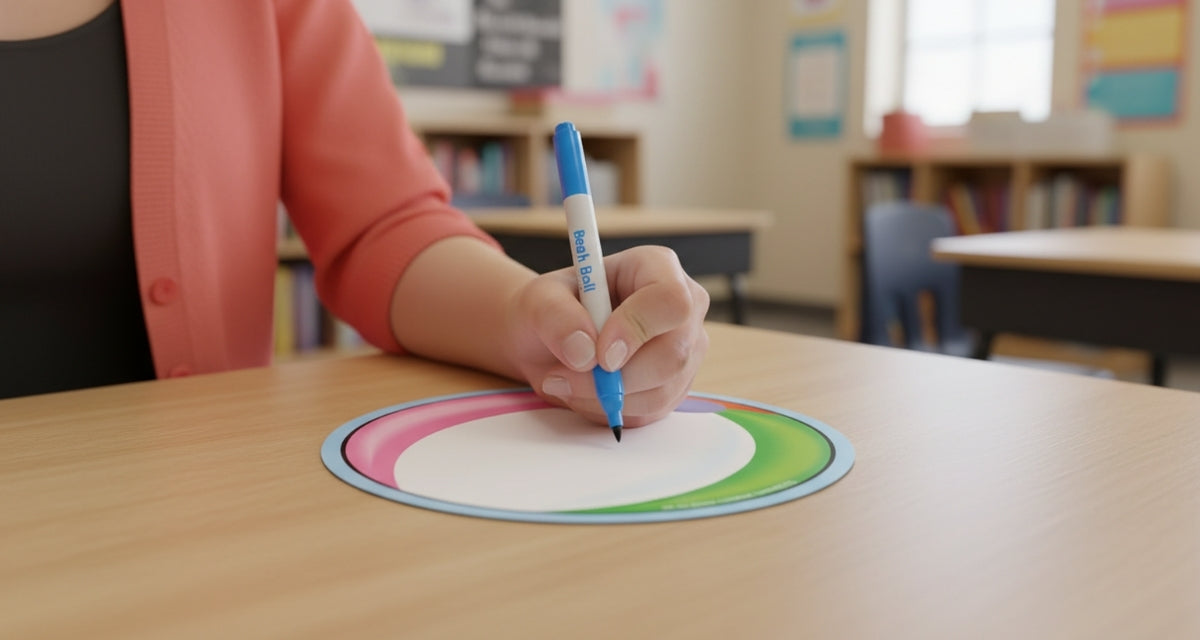 SHAPES ETC. Large Notepad - Beach Ball