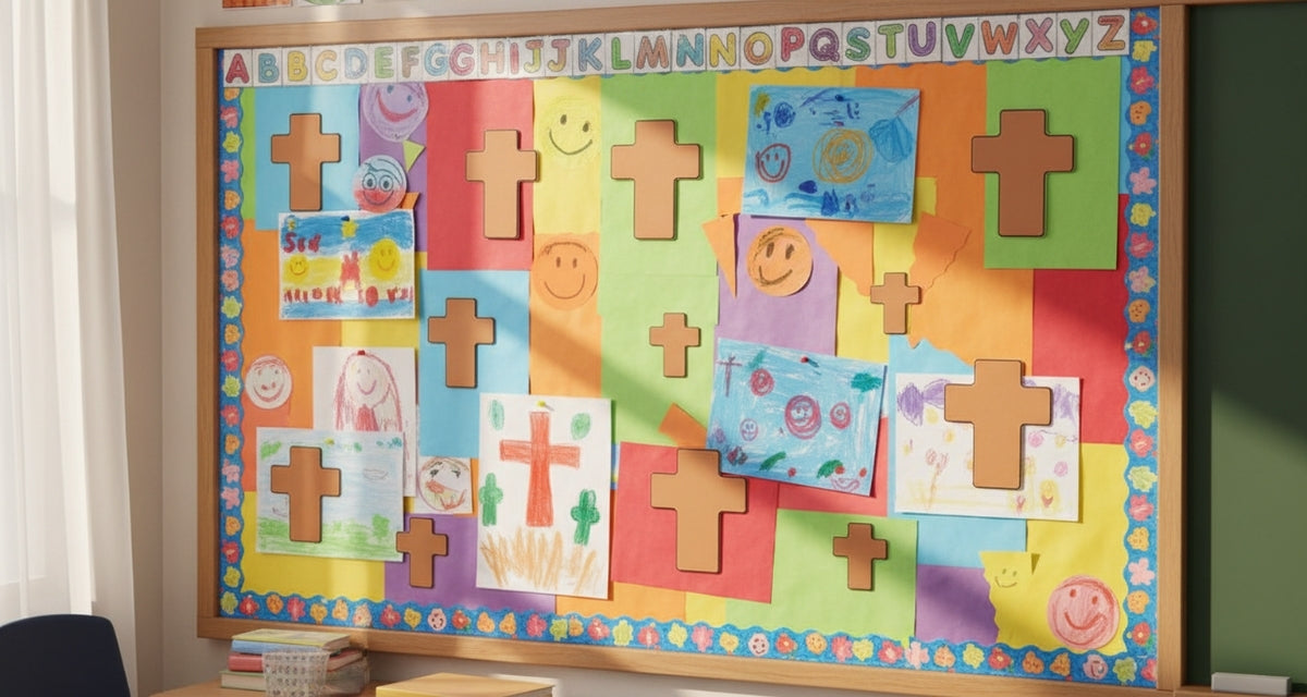SHAPES ETC. Brown Cross Foam Single Color Creative Cut-Outs- 5.5"