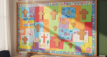 SHAPES ETC. Brown Cross Foam Single Color Creative Cut-Outs- 5.5"
