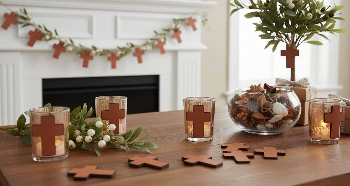 SHAPES ETC. Brown Cross Foam Single Color Creative Cut-Outs- 3”