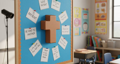 SHAPES ETC. Brown Cross Foam Single Color Creative Cut-Outs- 5.5"