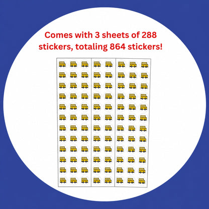 SHAPES ETC. Incentive Stickers - School Bus