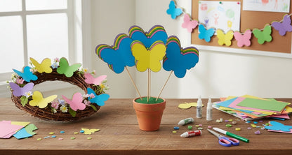 SHAPES ETC. Large Single Color Creative Foam Cut-Outs - Butterfly