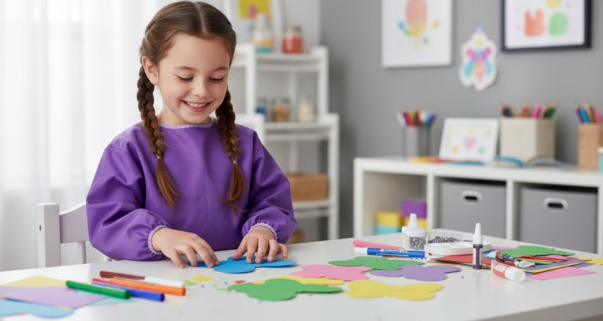 SHAPES ETC. Large Assorted Color Creative Foam Cut-Outs - Butterfly