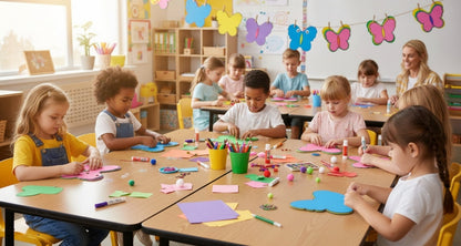SHAPES ETC. Butterfly Marble Assorted Color Creative Cut-Outs- 5.5"