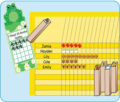 SHAPES ETC. Vertical Chart -  Set of 12