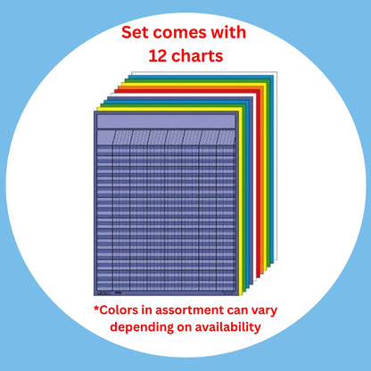 SHAPES ETC. Vertical Chart -  Set of 12