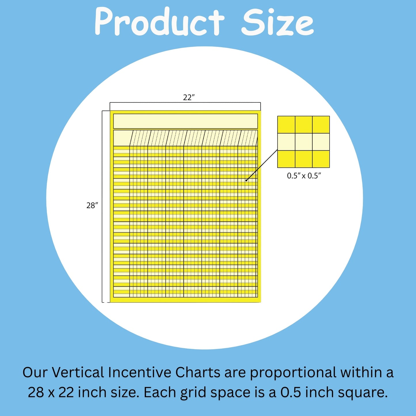 SHAPES ETC. Vertical Chart - Set of 7