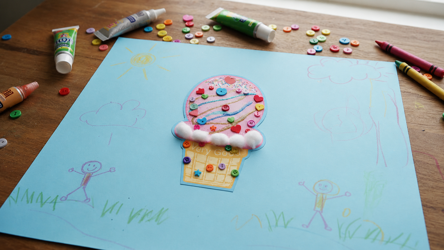 SHAPES ETC. Mini Notepad - Ice Cream Cone