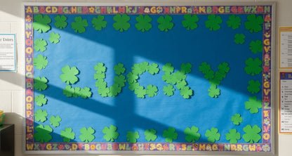 SHAPES ETC. Large Single Color Creative Foam Cut-Outs - Four Leaf Clover