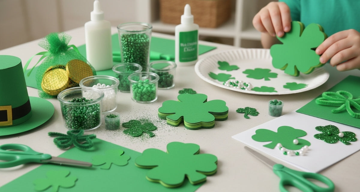 SHAPES ETC. Large Single Color Cut-Out - Four Leaf Clover
