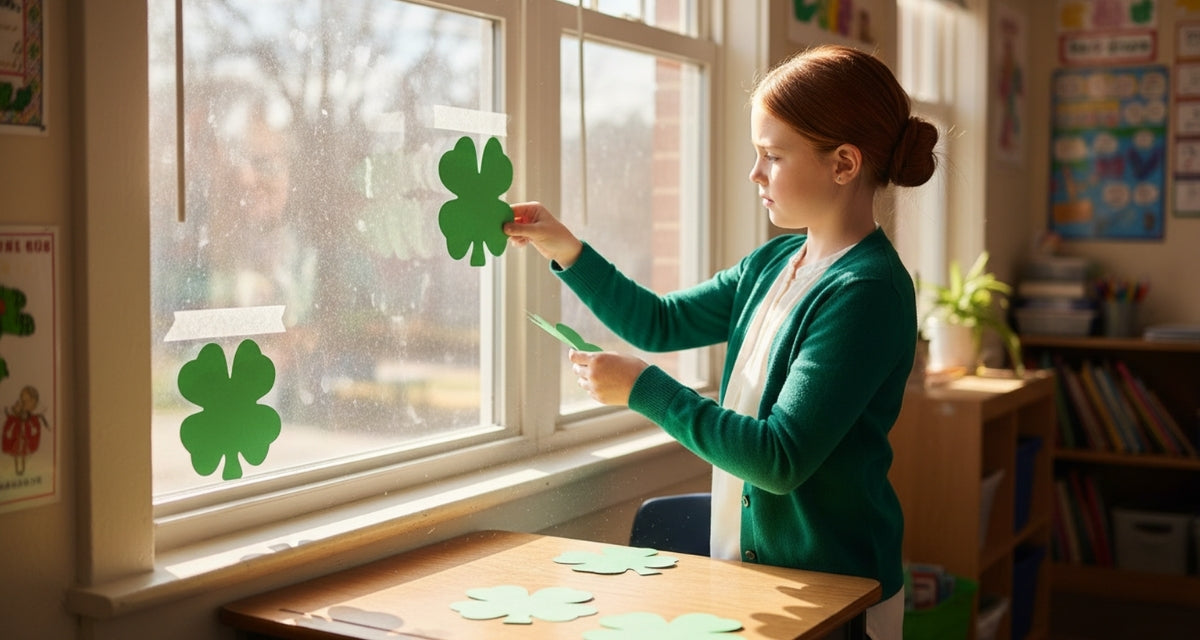SHAPES ETC. Large Single Color Cut-Out - Four Leaf Clover