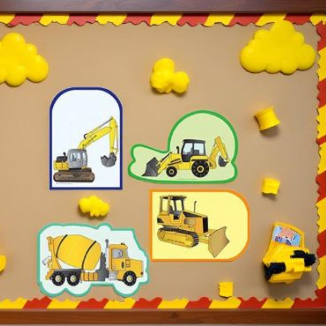 SHAPES ETC.  Large Cardstock Accents - Construction Variety Pack