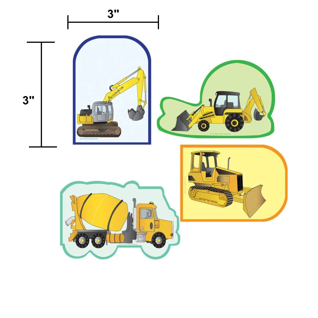 SHAPES ETC.  Mini Cardstock Accents - Construction Variety Pack
