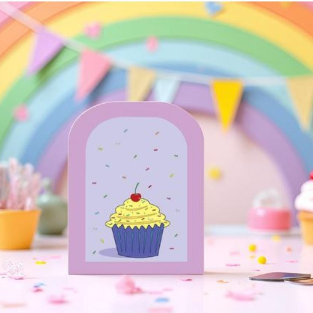 SHAPES ETC.  Mini Cardstock Accents - Cupcake