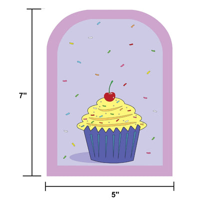 SHAPES ETC.  Large Cardstock Accents - Cupcake