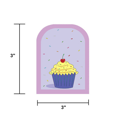 SHAPES ETC.  Mini Cardstock Accents - Cupcake