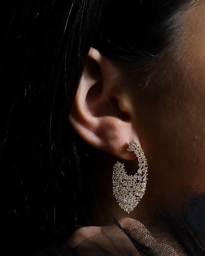 Priscilla CZ Statement Stud Earrings