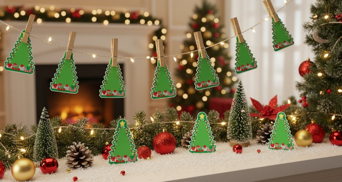 SHAPES ETC.  Large Notepad - Decorated Tree