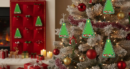 SHAPES ETC.  Large Notepad - Decorated Tree