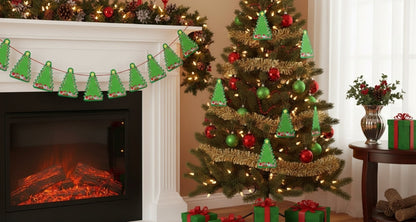 SHAPES ETC.  Large Notepad - Decorated Tree