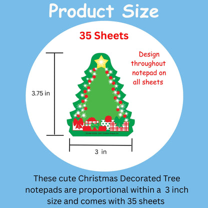 SHAPES ETC. Mini Notepad - Decorated Tree
