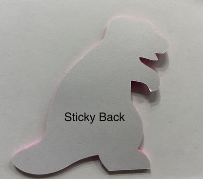 SHAPES ETC. Small Single Color Creative Foam Cut-Outs - Dinosaur