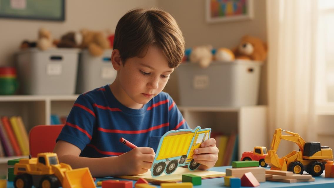 SHAPES ETC. Mini Notepad - Dump Truck
