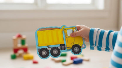 SHAPES ETC. Large Notepad - Dump Truck