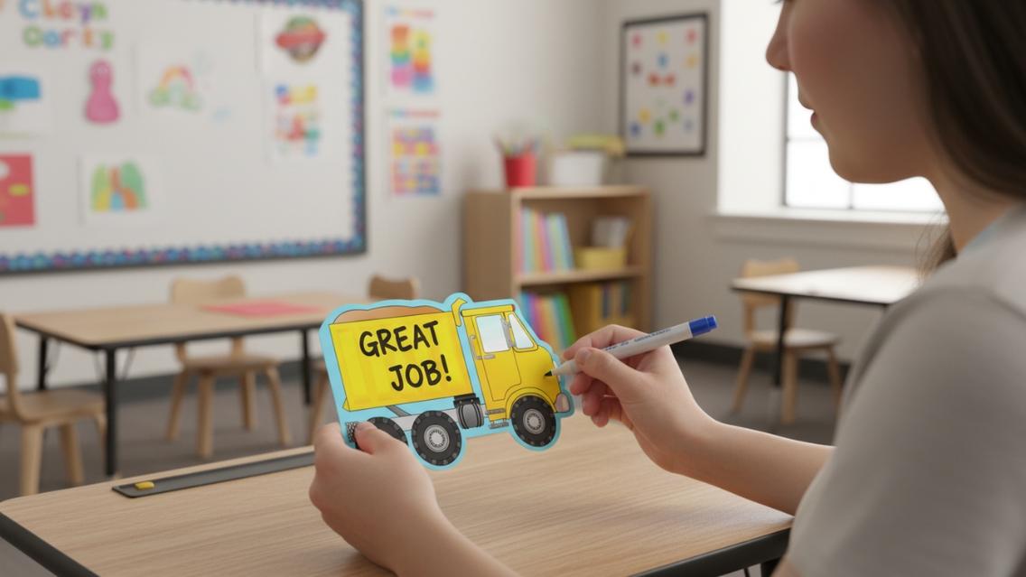 SHAPES ETC. Mini Notepad - Dump Truck