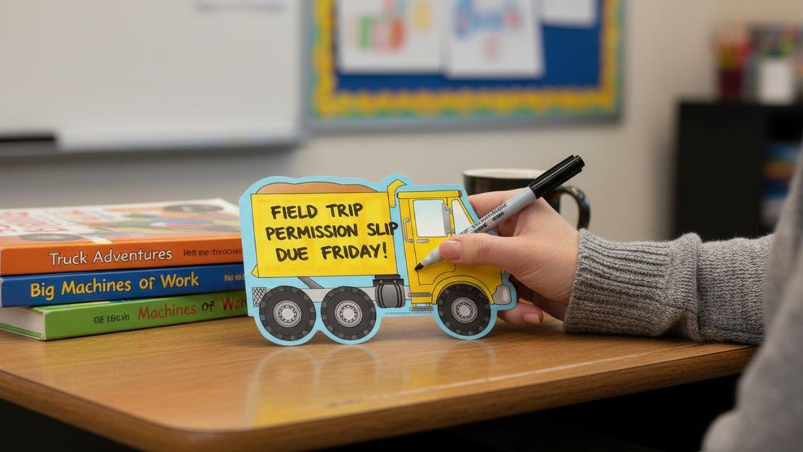SHAPES ETC. Large Notepad - Dump Truck
