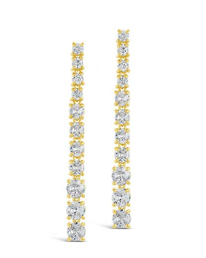 Natasha CZ Drop Stud Earrings