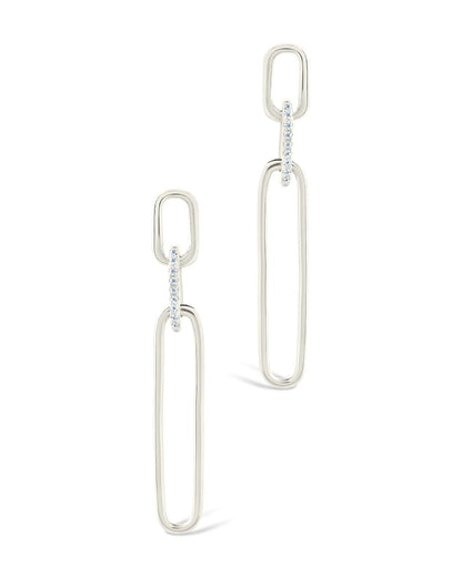 Chelle CZ Mixed Link Drop Studs