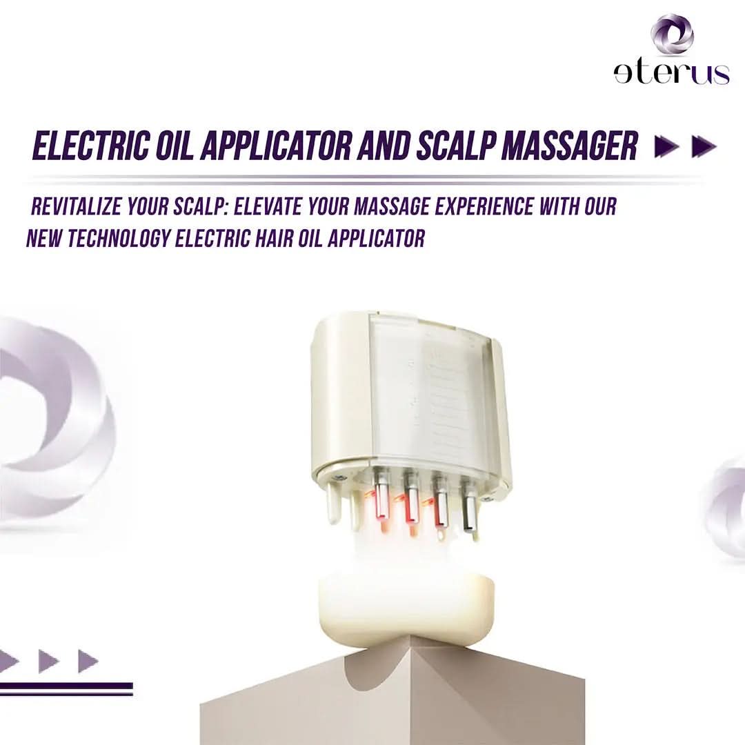 Electric Oil Applicator and Vibration Scalp Massager 2 in 1. DC-eterus