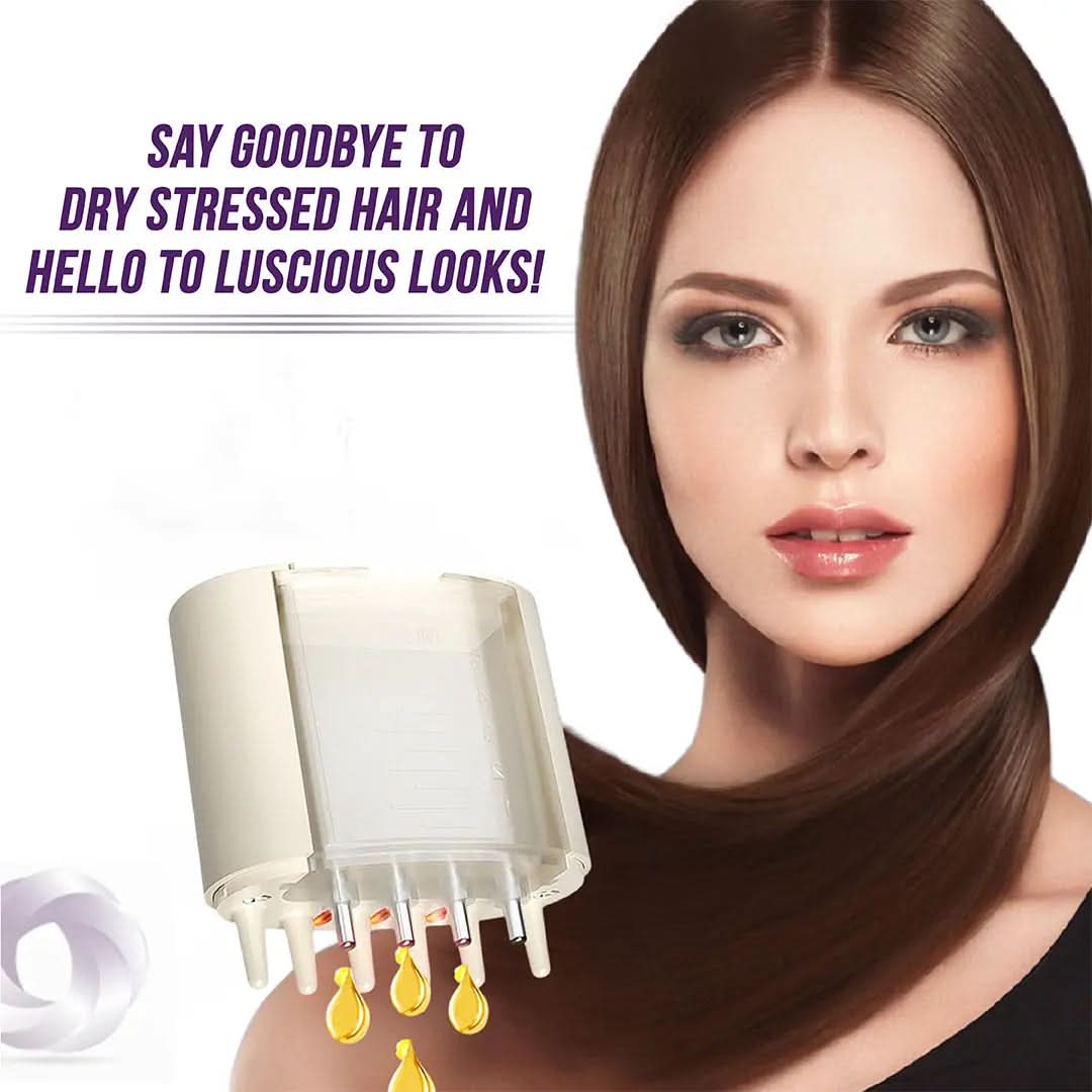 Electric Oil Applicator and Vibration Scalp Massager 2 in 1. DC-eterus