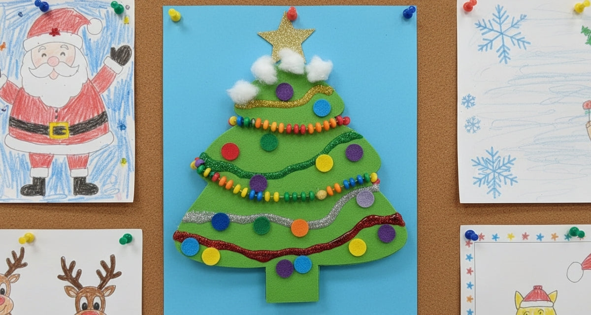 SHAPES ETC. Large Single Color Creative Foam Cut-Outs - Evergreen Tree
