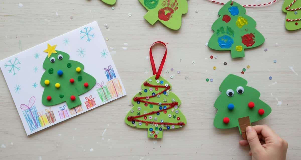 SHAPES ETC. Large Single Color Creative Foam Cut-Outs - Evergreen Tree