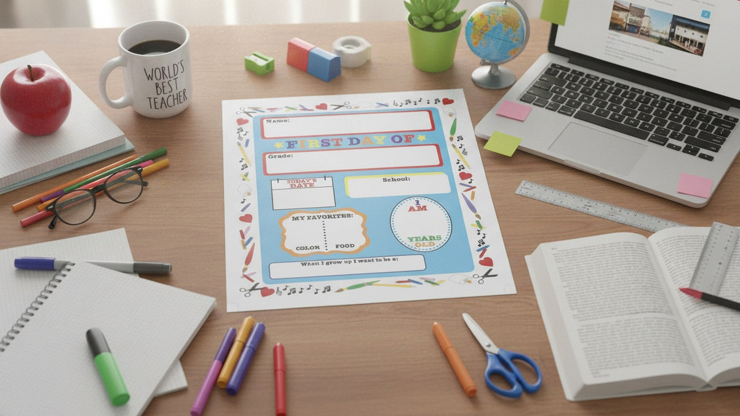 SHAPES ETC. First Day of School Announcement